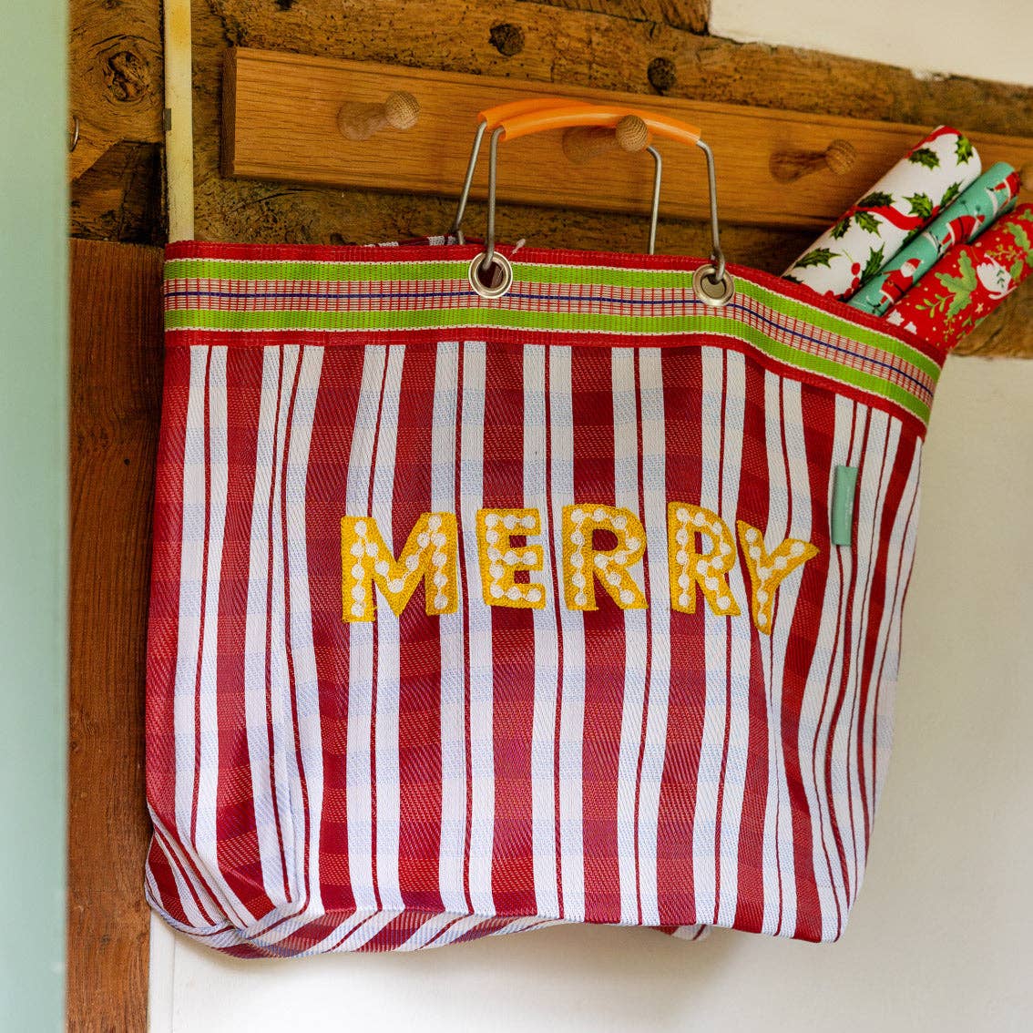 Recycled Plastic "Merry" Tote Bag