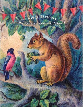 Squirrel Friend Birthday Card