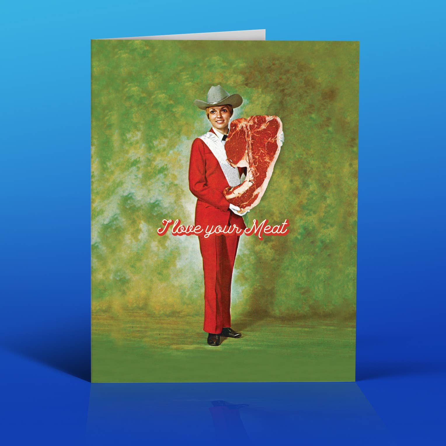 I LOVE YOUR MEAT Love Card