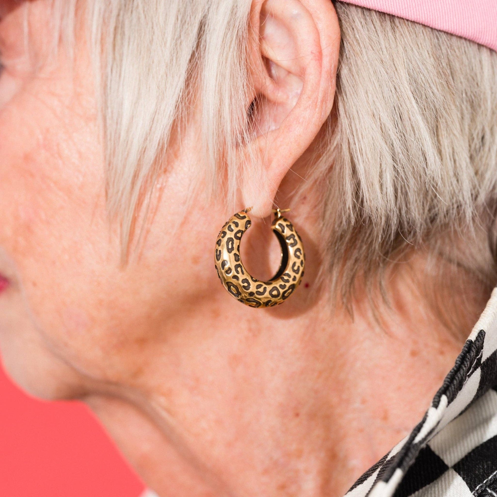 Leopard Hoops
