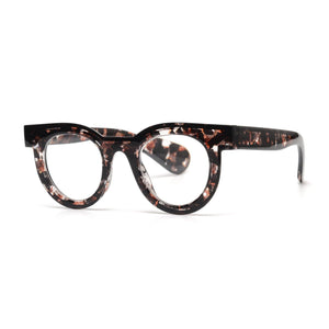 Crackled Brown KAI Blue Light Glasses