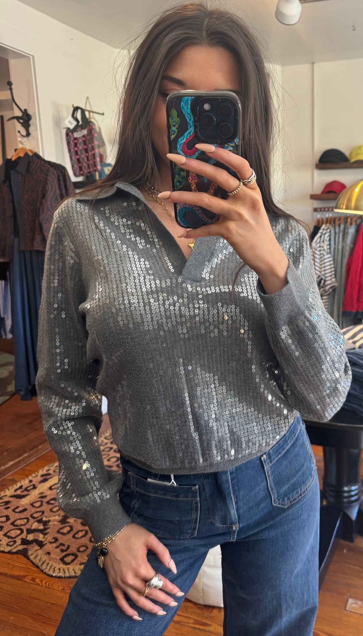 Charcoal Bowie Sweater