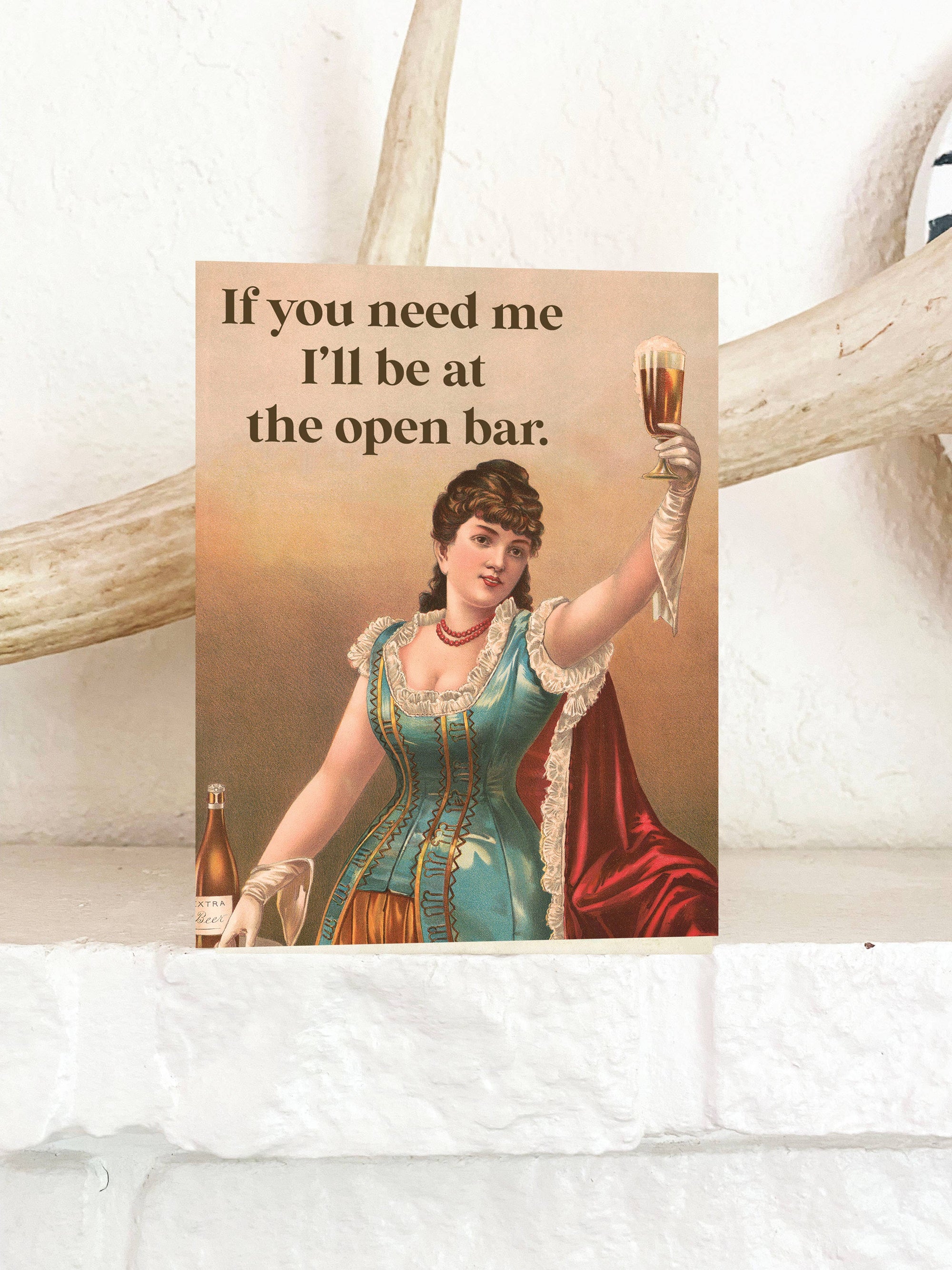 I'll be at the Open Bar Funny Card