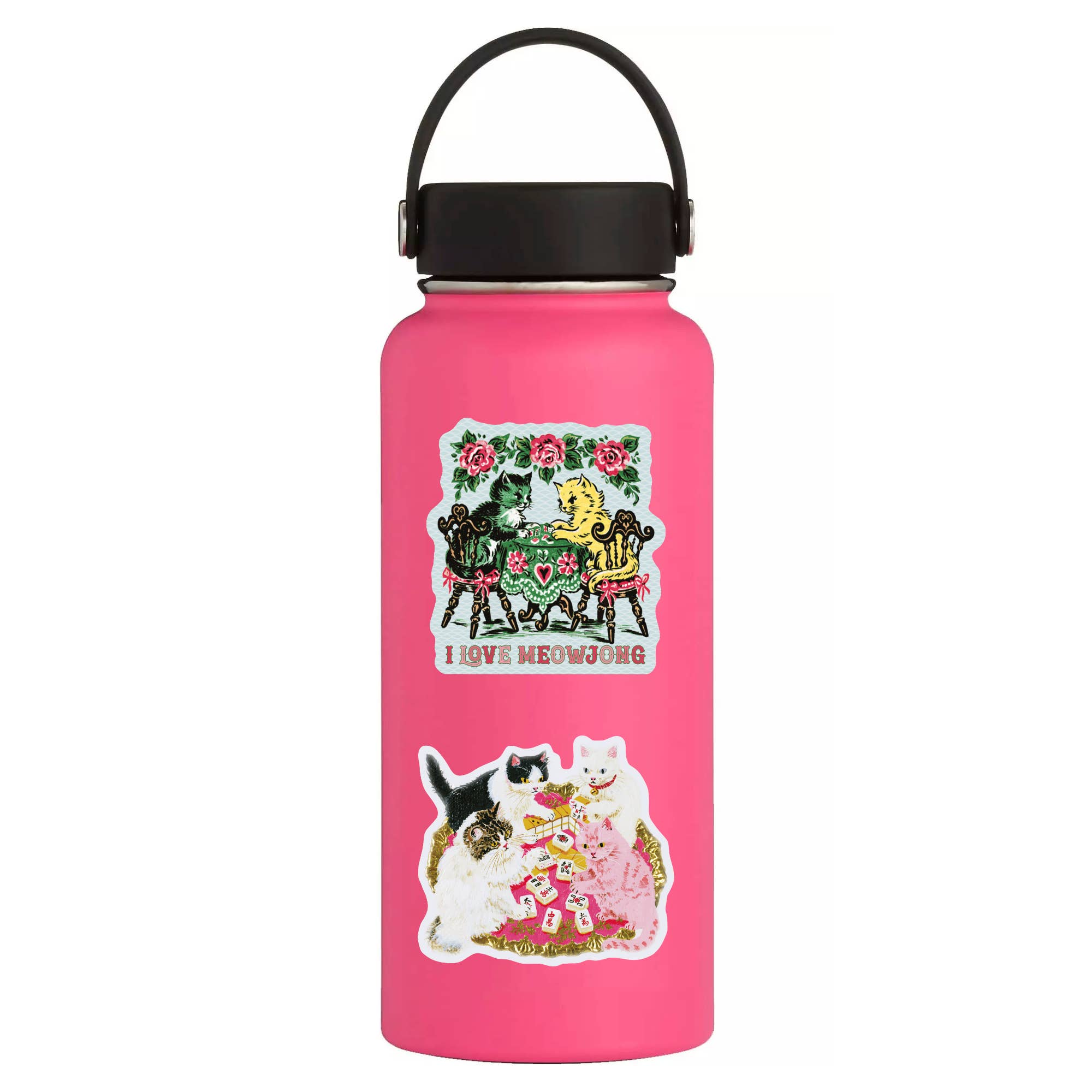 I Love Meowjong Game Cats Vinyl Sticker