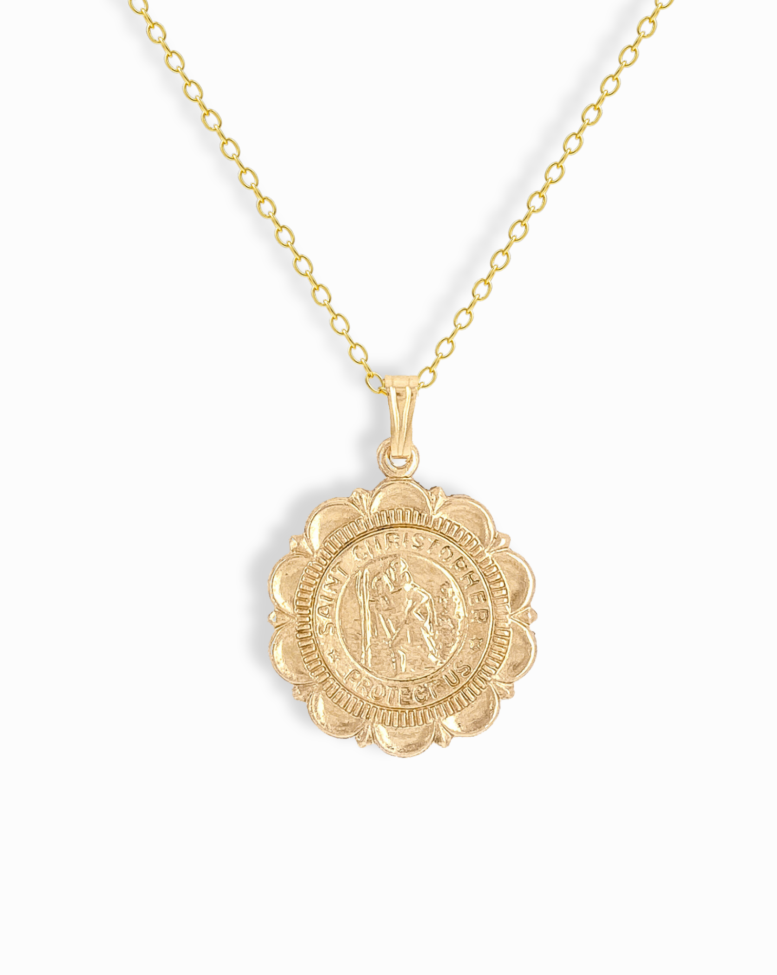 Saint Christopher Coin Necklace