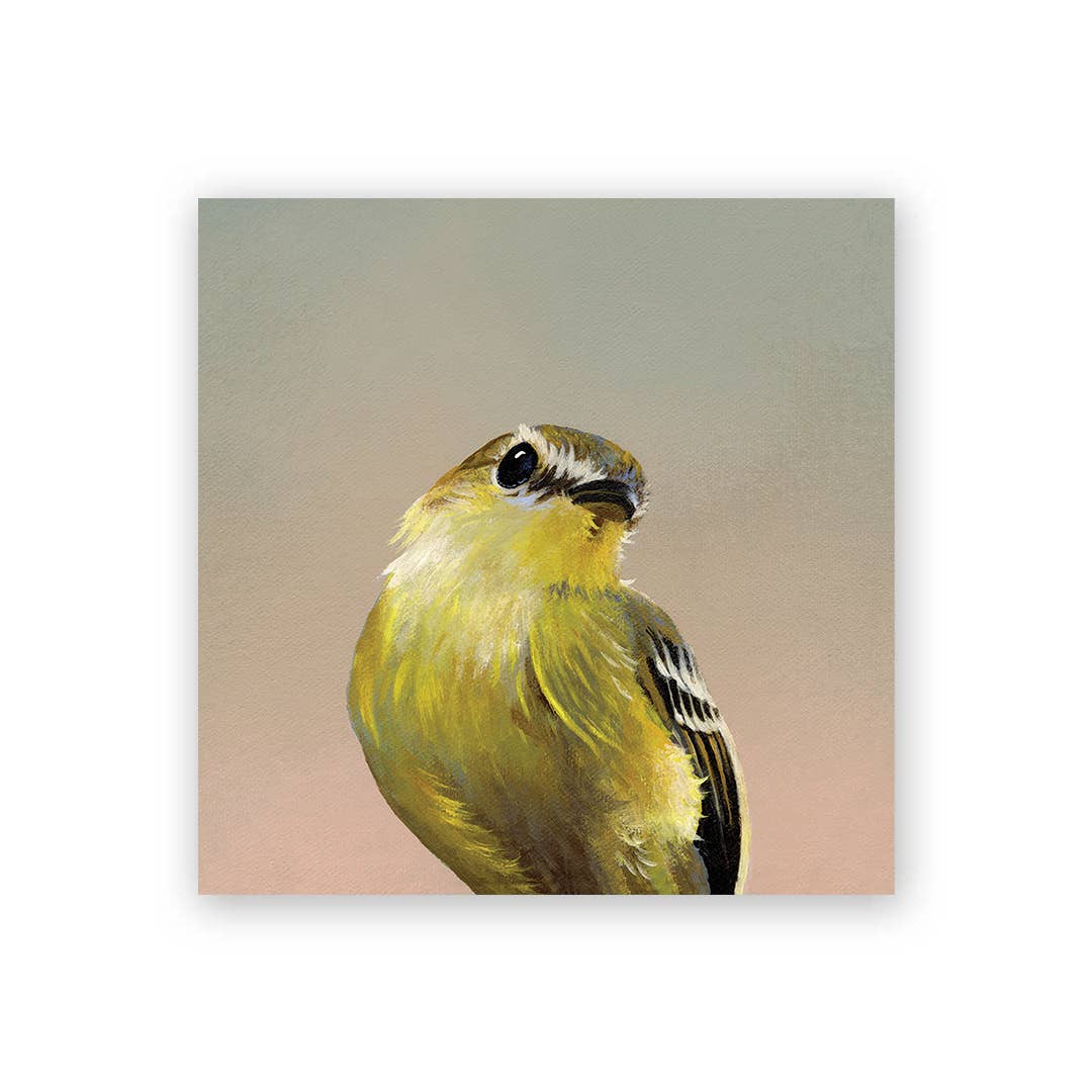 Flycatcher Wood Wall Art Decor - 4 inch