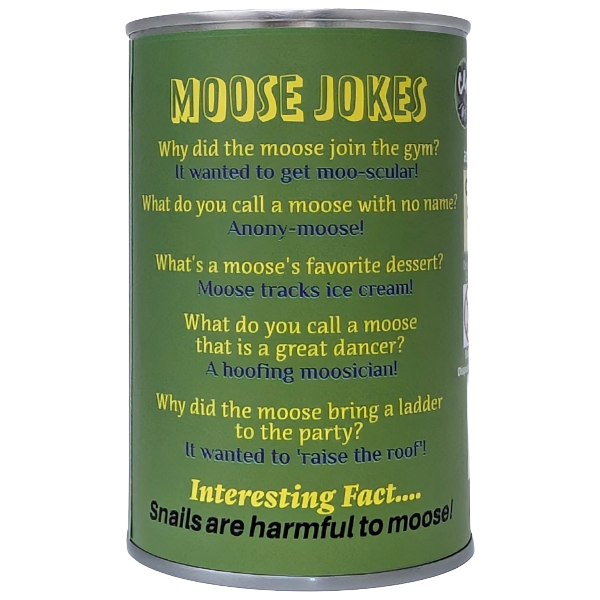 Rocky the Canned Moose - Stuffed Animal