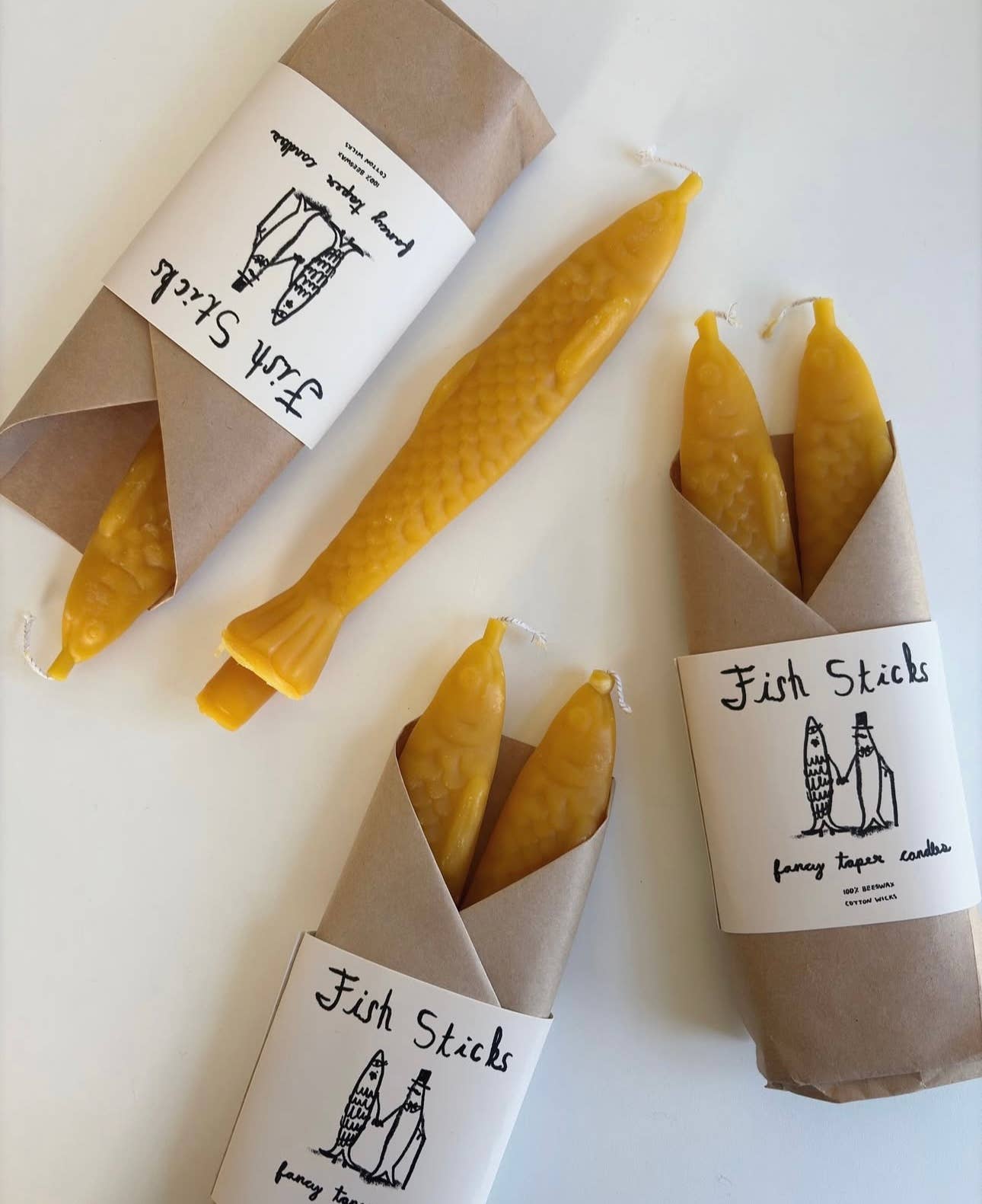 Fish Sticks-Handmade Fish Shaped Candles