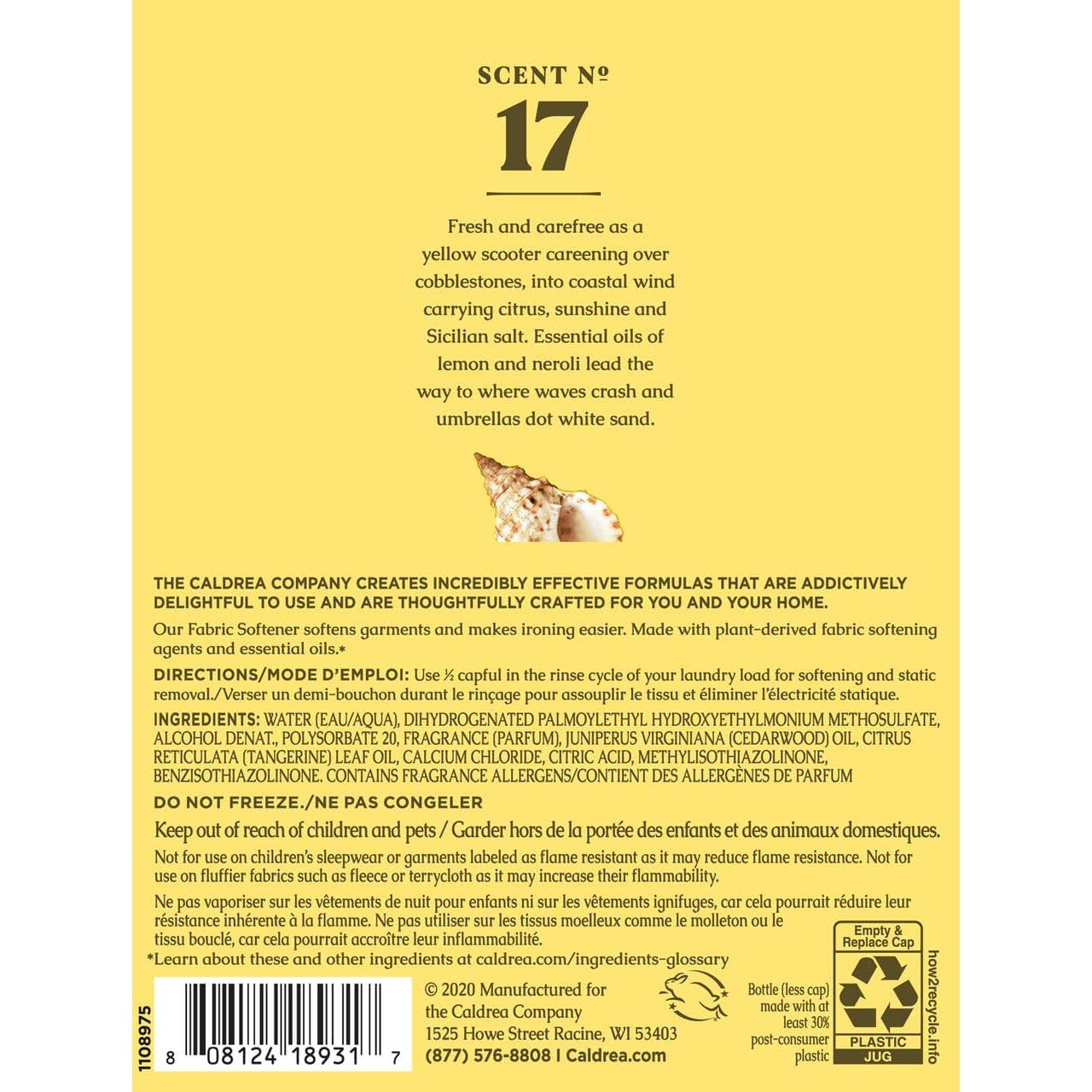 Sea Salt Neroli Fabric Softener