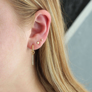 Gold Tiny Star Studs