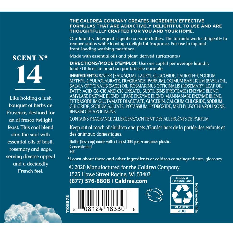 Basil Blue Sage Laundry Detergent