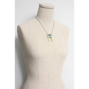 Turquoise Pendant Chain Necklace