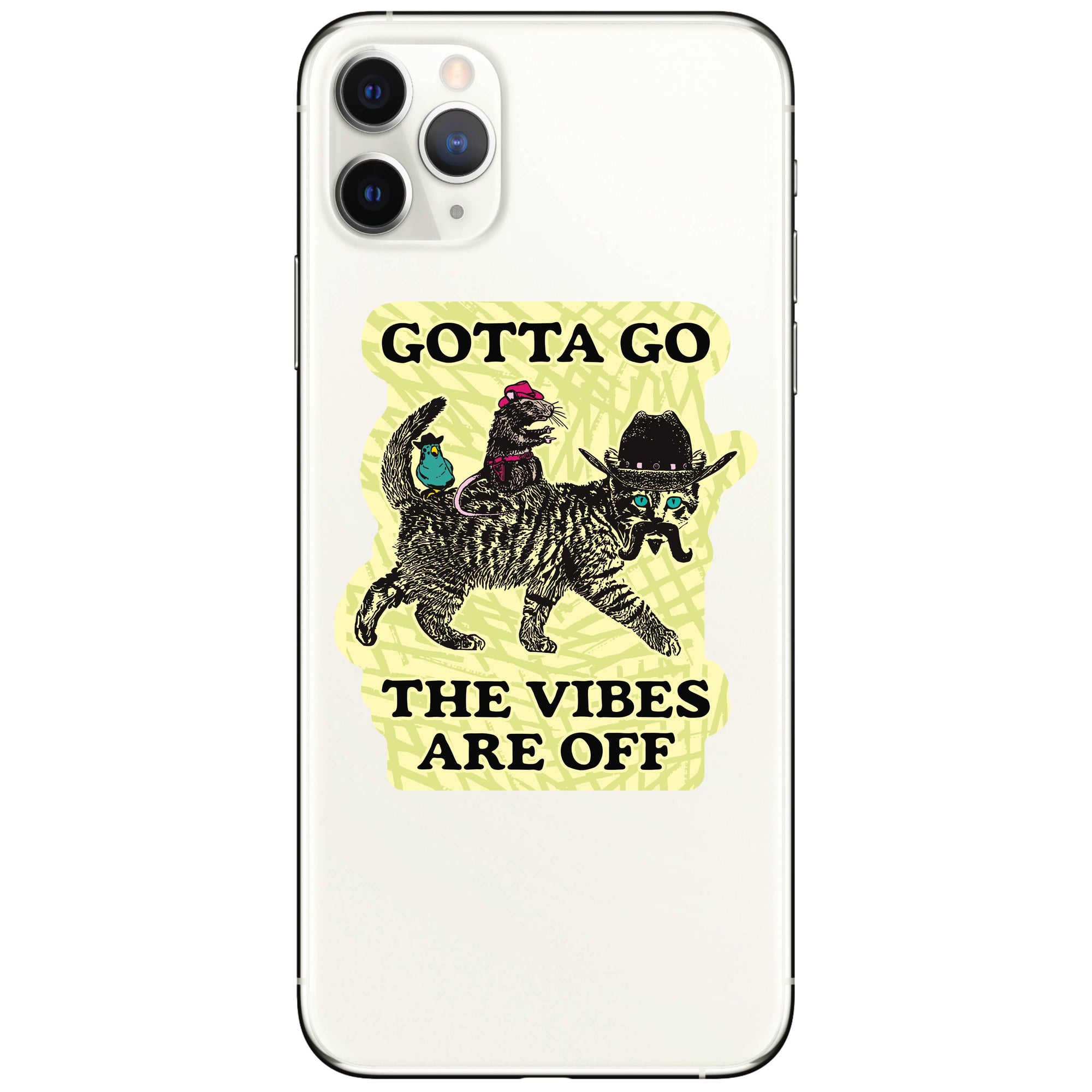 Vintage Cute Funny Animal Vinyl Sticker