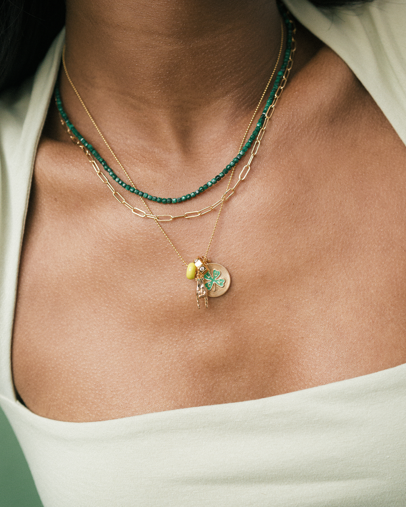 Evening Primrose Joelle Enamel Charm Spacer