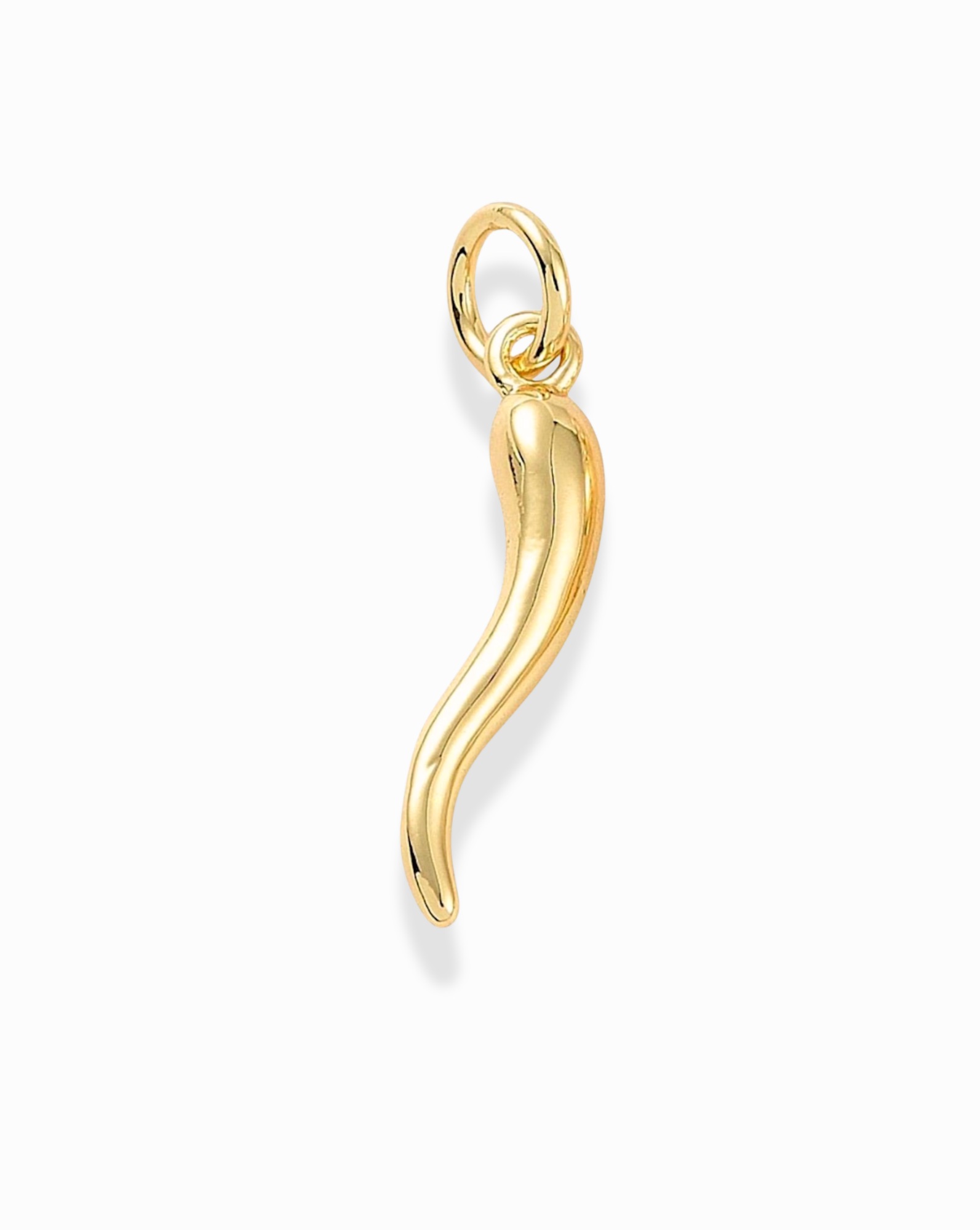 Petite Gold Nico Italian Horn Charm