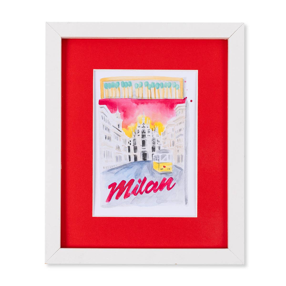 Milan Matchbook Print