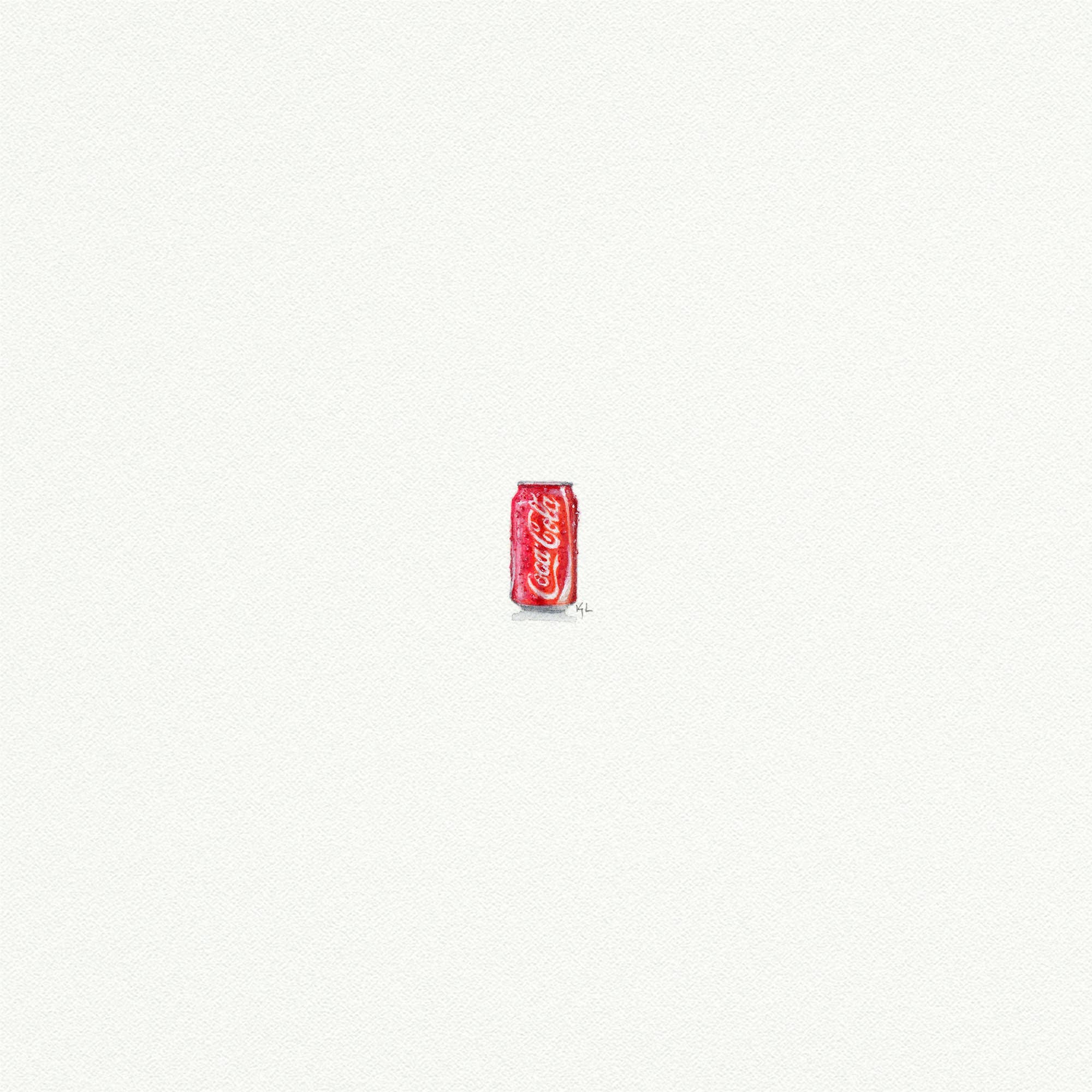 Coke Can Miniature Watercolor Print