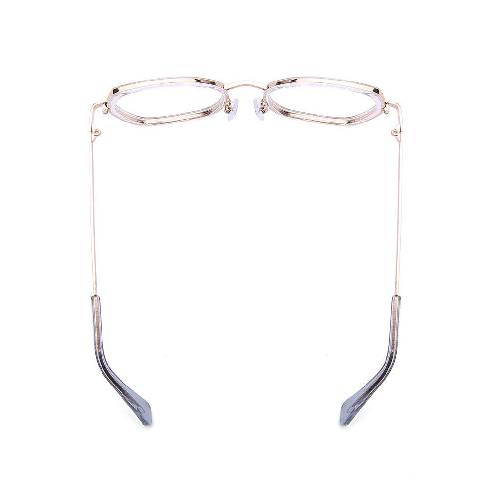 MELISSA | Gold Frame /  Clear Accent.