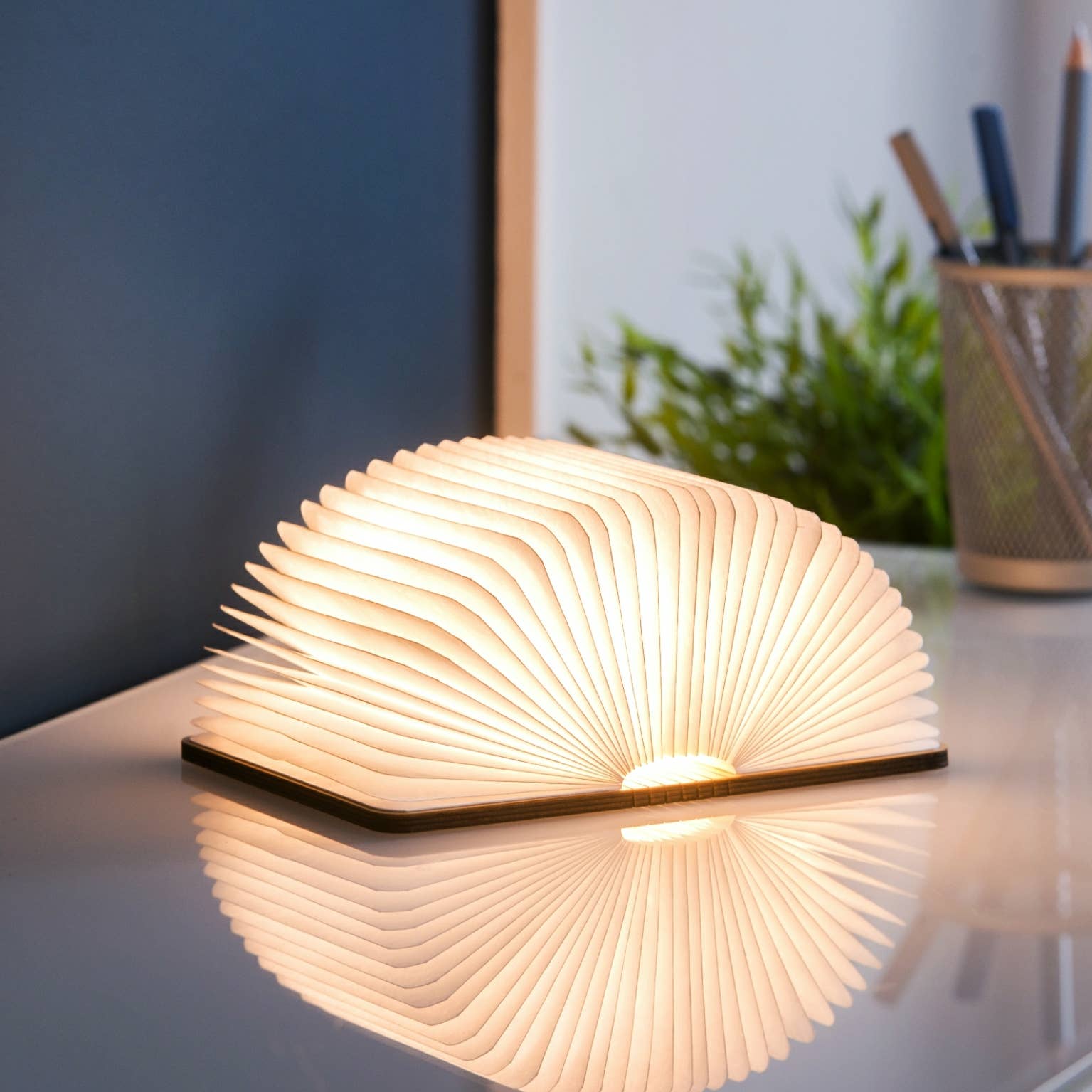 Accordion Book Lamp
