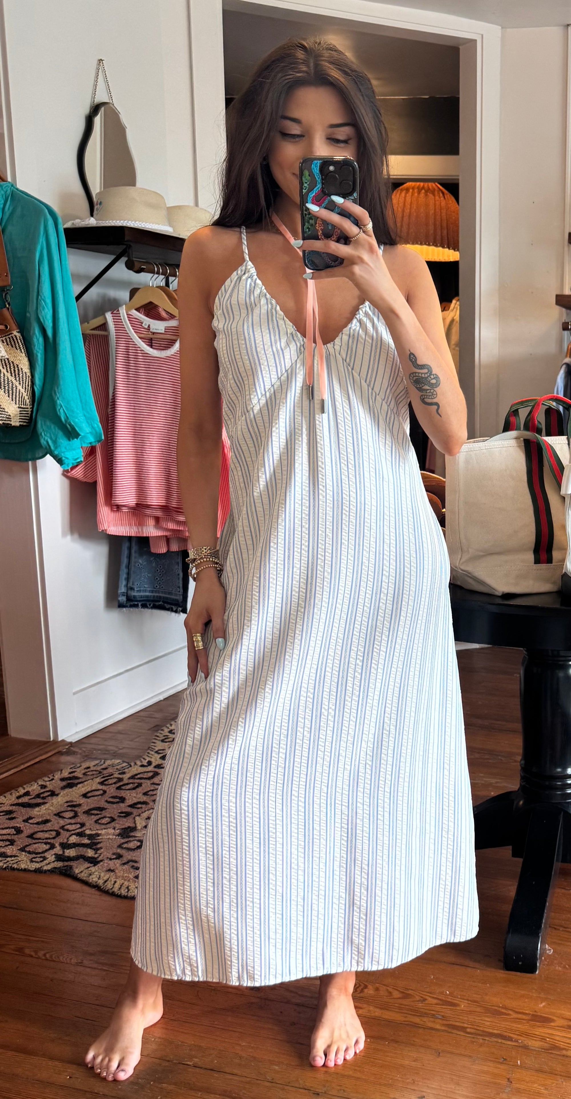 Denim Stripe Hana Dress