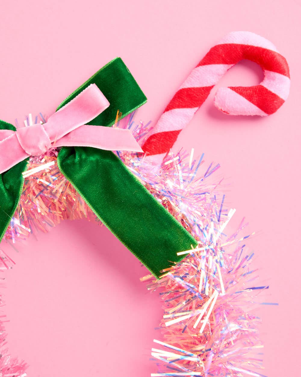 Candy Cane Bow Headband