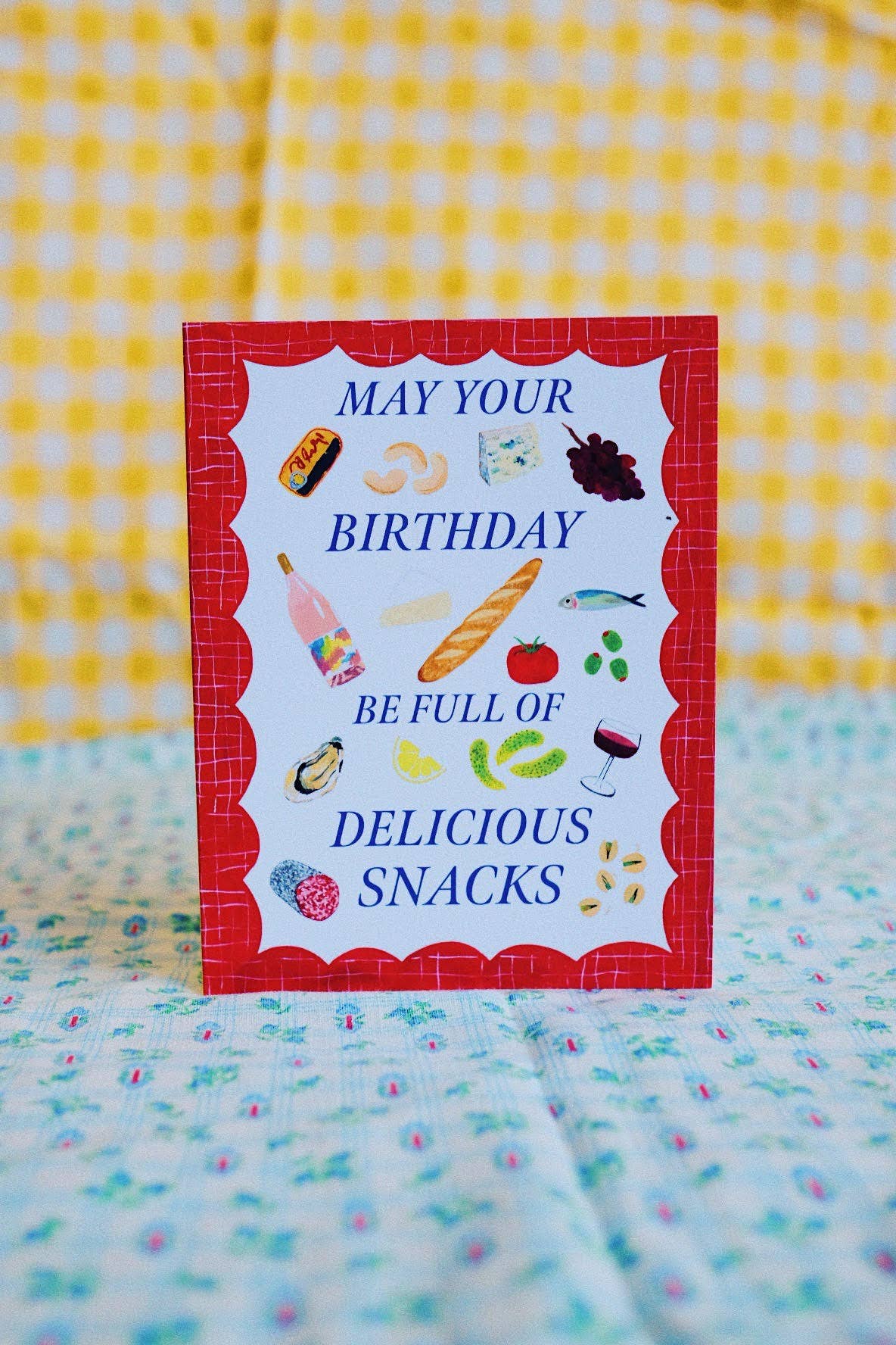 Delicious Snacks Birthday Card