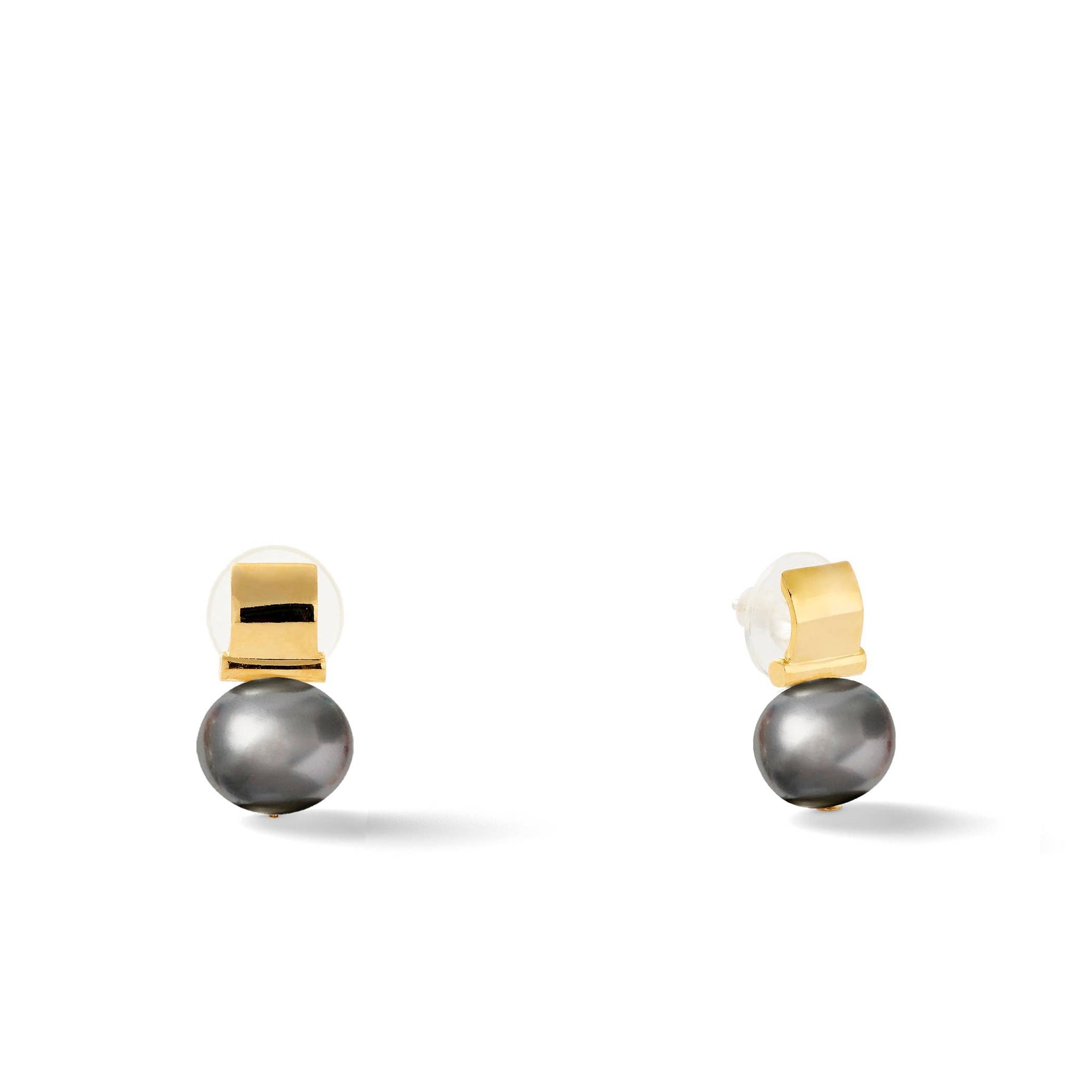 Petite and Smooth Pebble Pearl Post - Baby