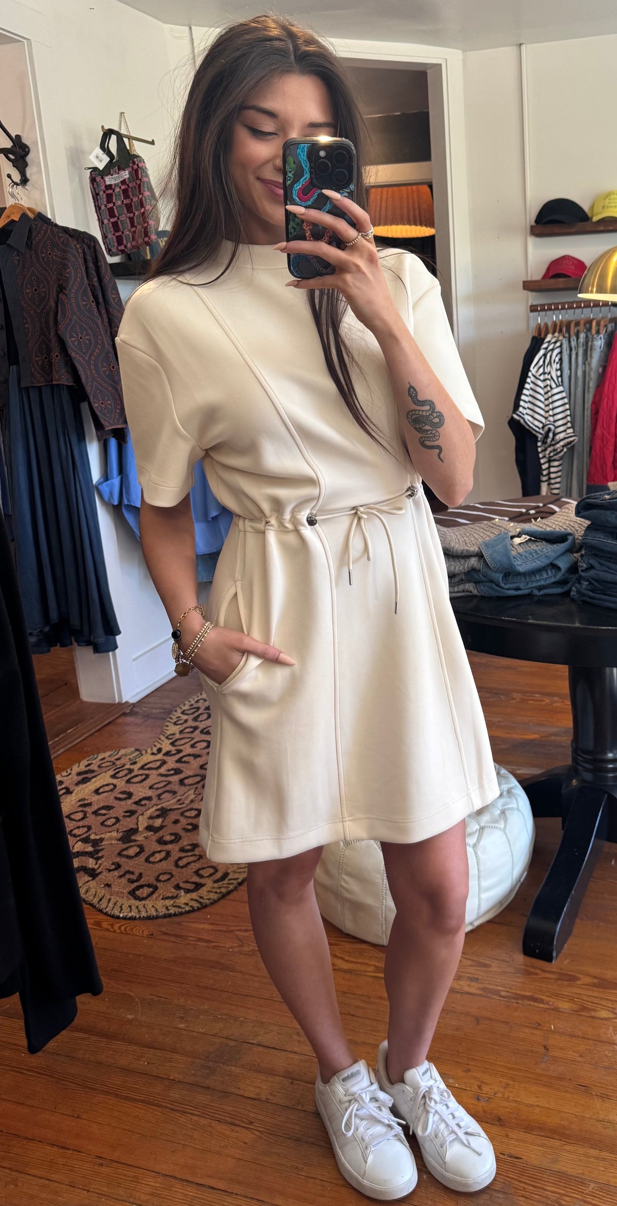 Stone Crewneck Dress
