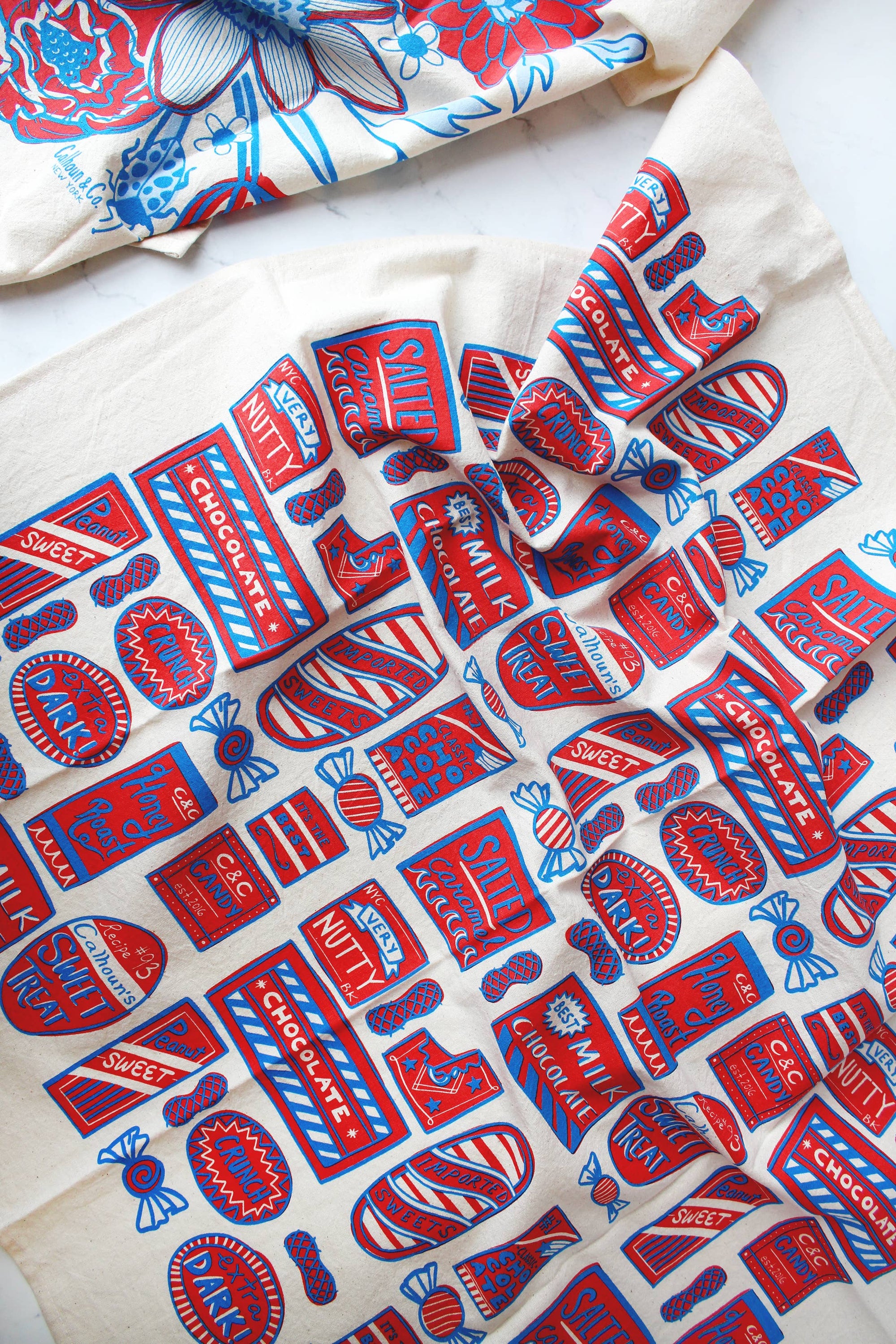 Sweet Treat Screen Printed Tea Towel