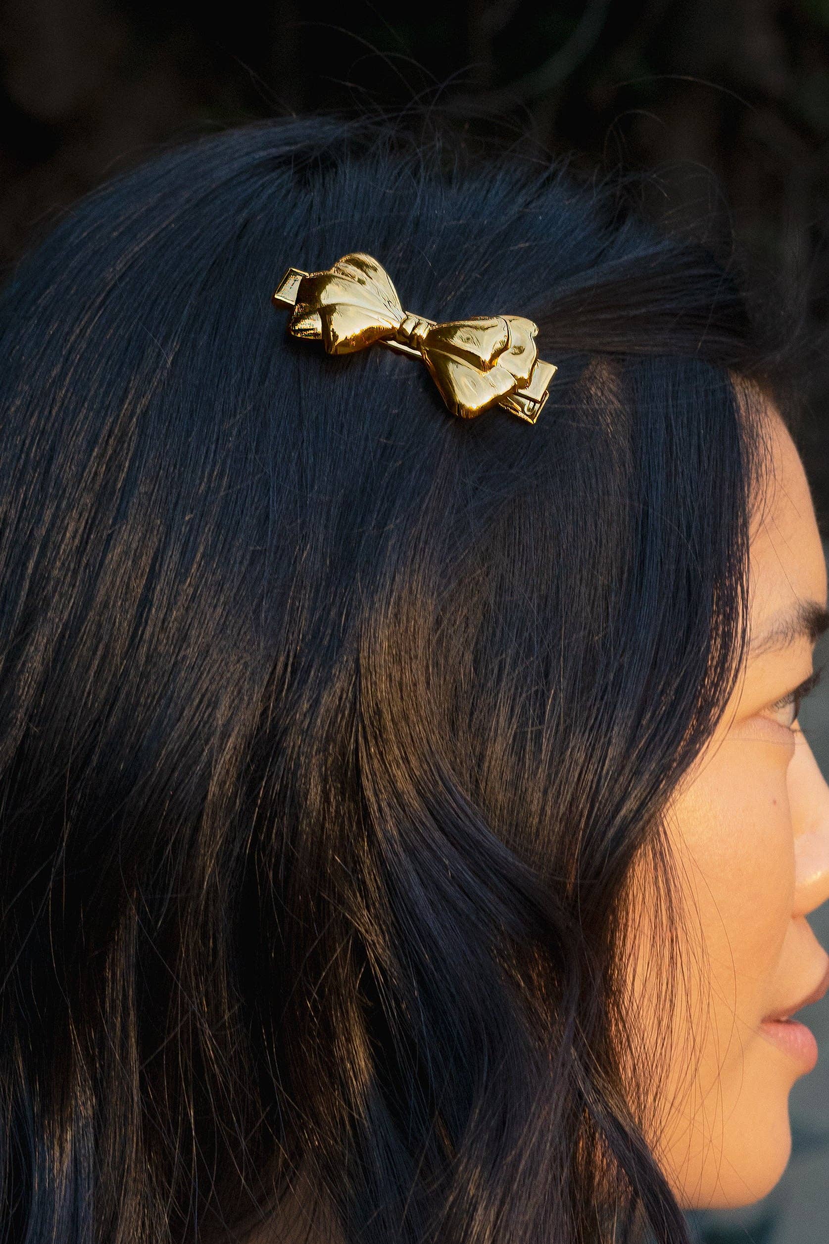 Let it Bow Hair Clip - 18K Gold Plated