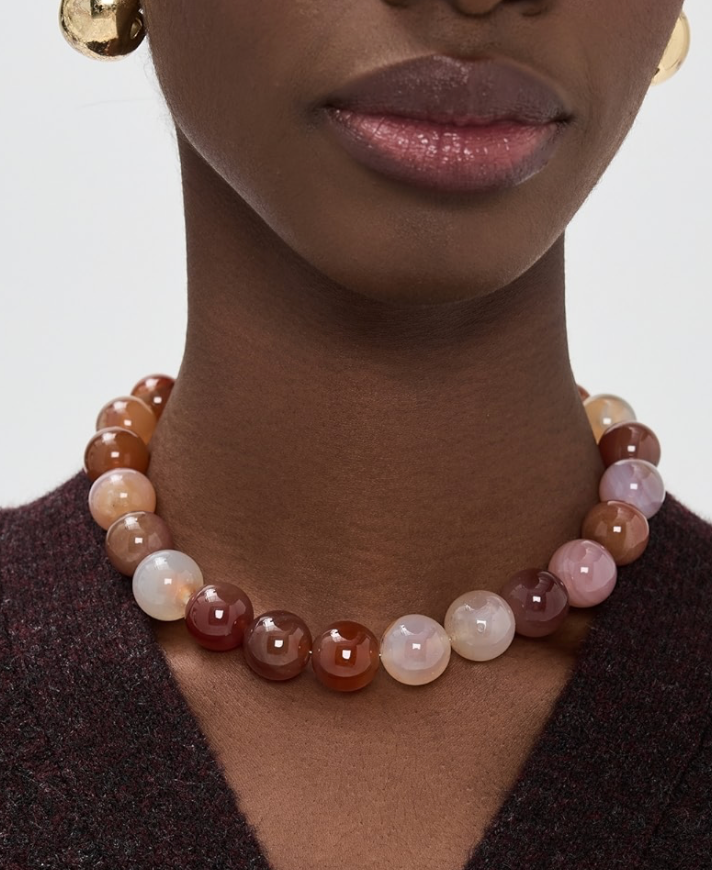 Betty Bead Gemstone necklace