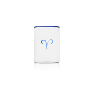 Blue Astrological Lowball Glasses