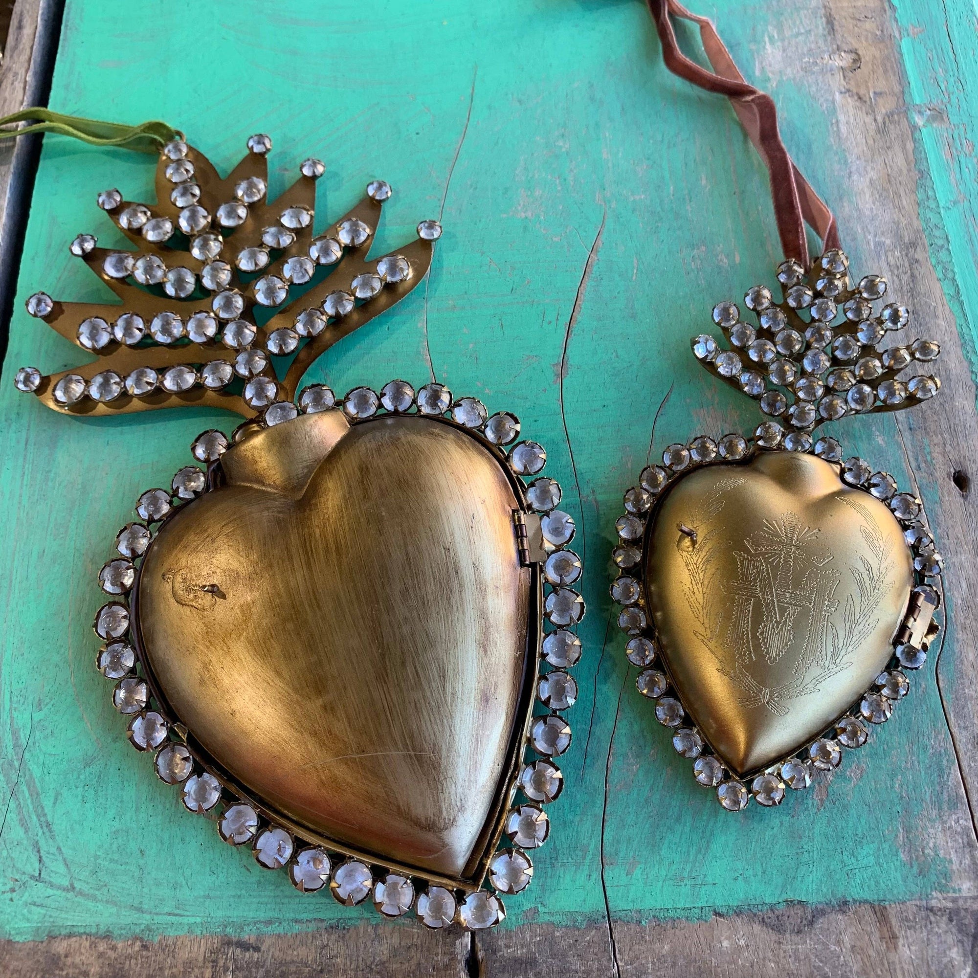 Jeweled Sacred Heart Box