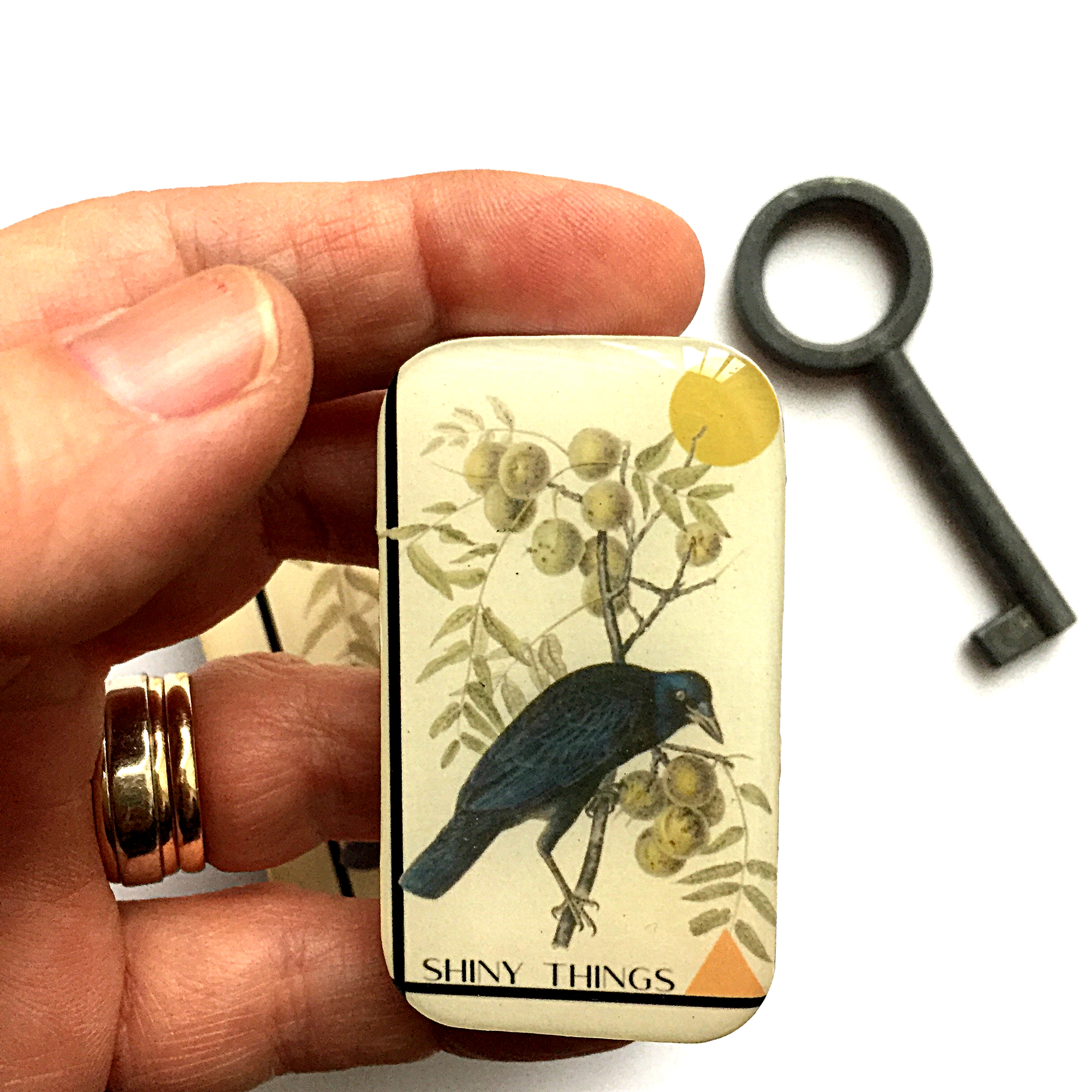 Crow Trinket Tin