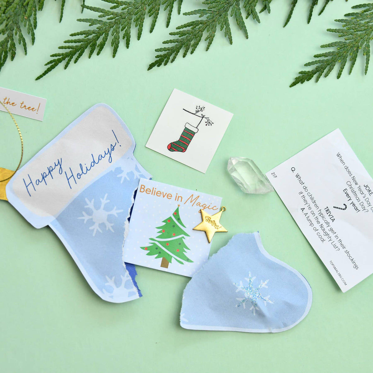 Christmas Tear-Open Surprise Pockets