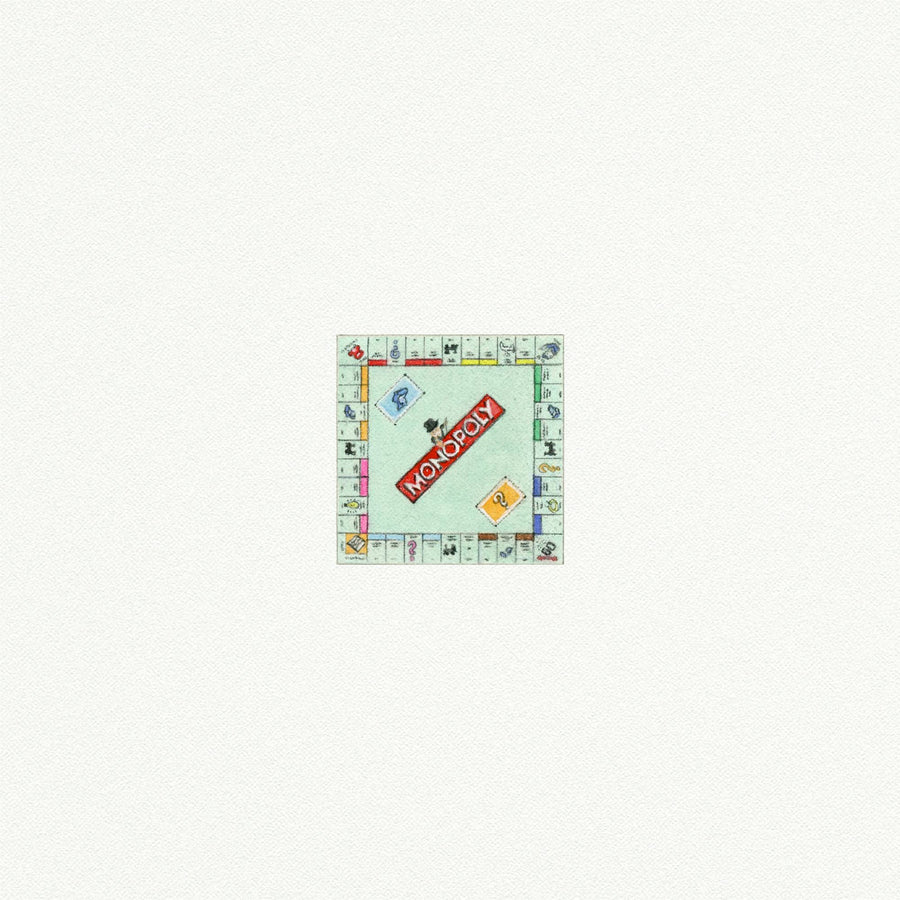 Monopoly Miniature Watercolor Painting