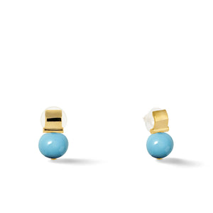 Petite and Smooth Pebble Pearl Post - Baby