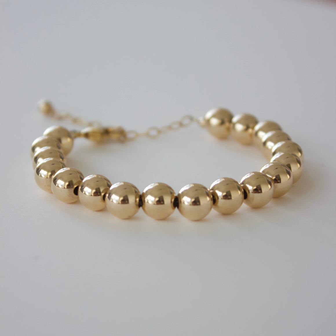 Chunky Gold Bead Bracelet