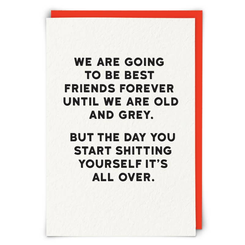 Old and Grey Greeting Card