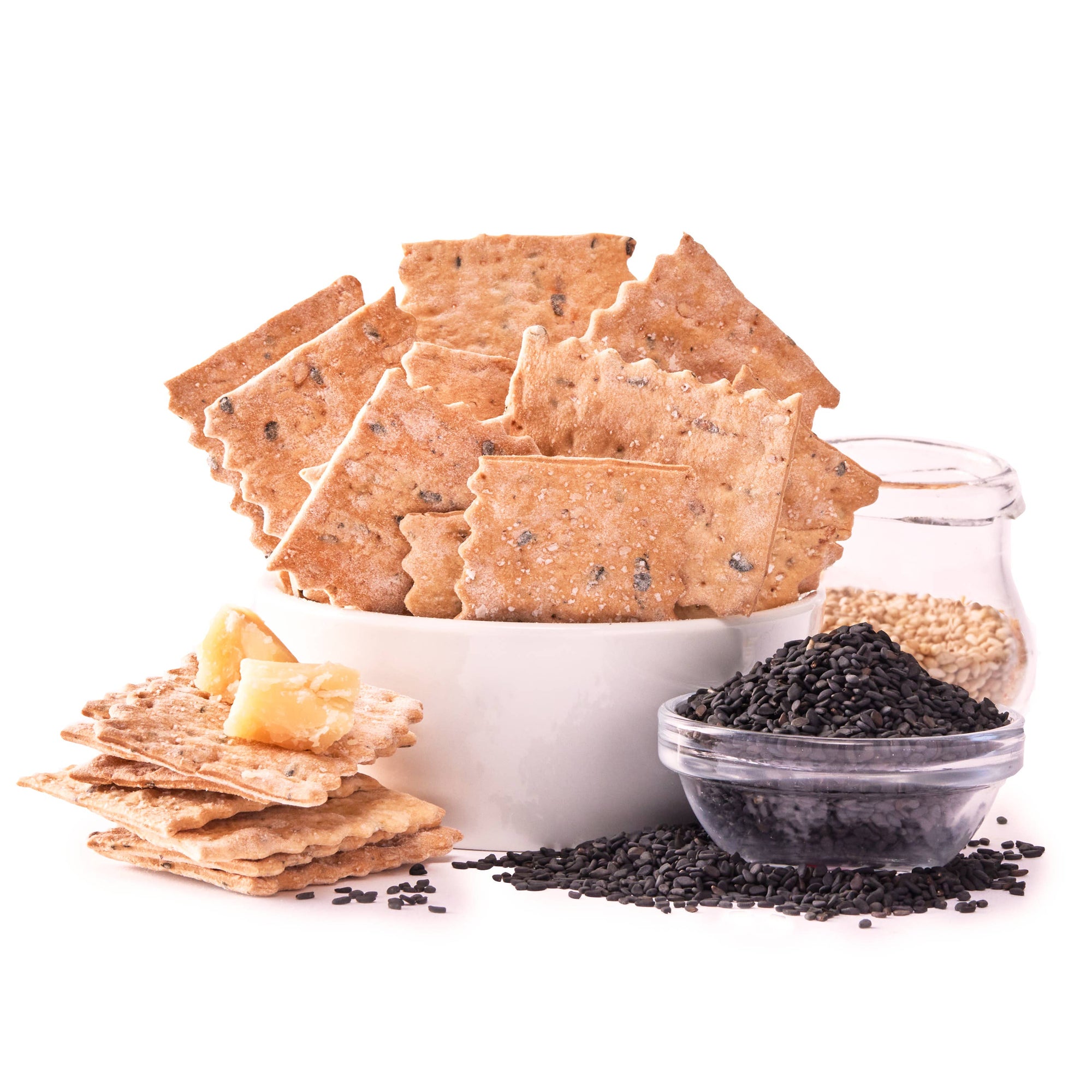 Black & White Sesame Biscuit Bites