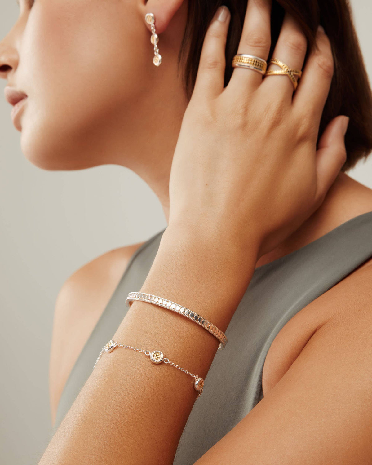 Silver Classic Stacking Cuff