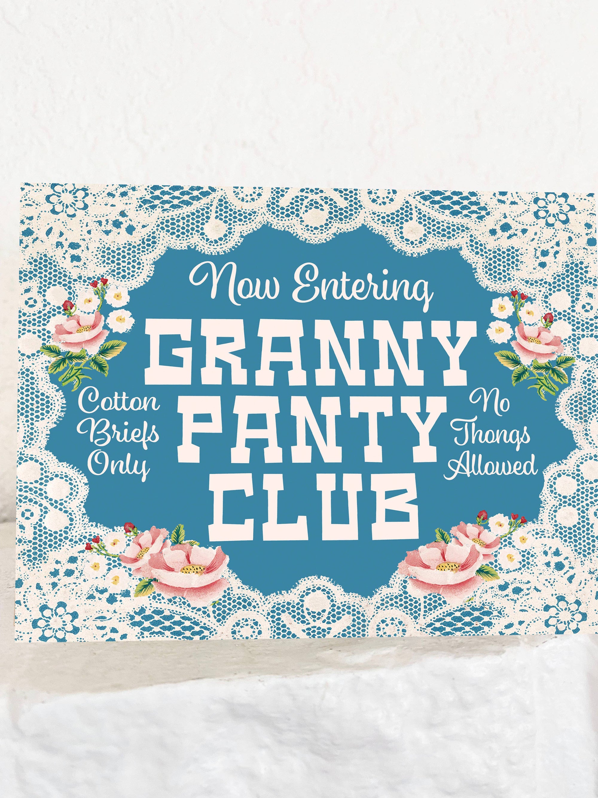 Granny Panty Club Funny Birthday Card
