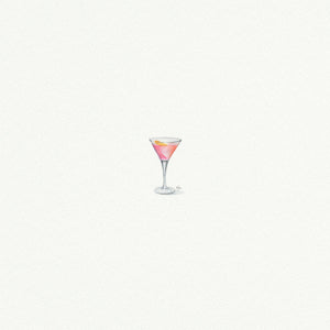 Cosmopolitan Miniature Watercolor Print