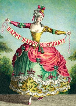Fancy Lady Happy Birthday Card