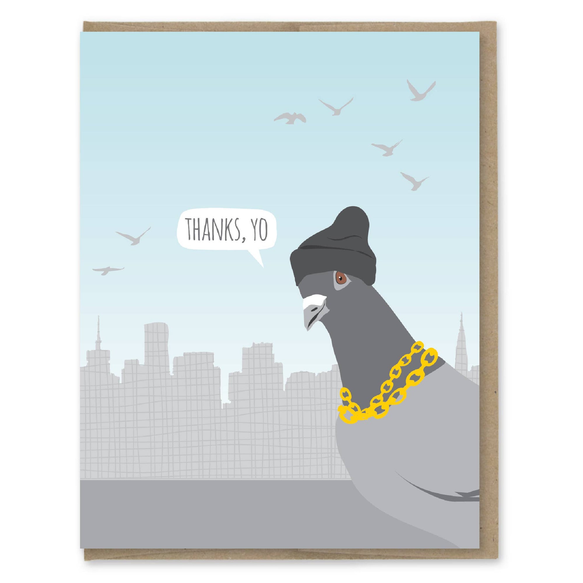 Thanks Yo Pigeon Card