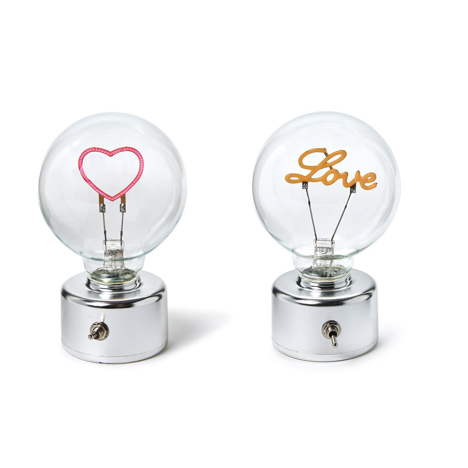 LED message in a bulb