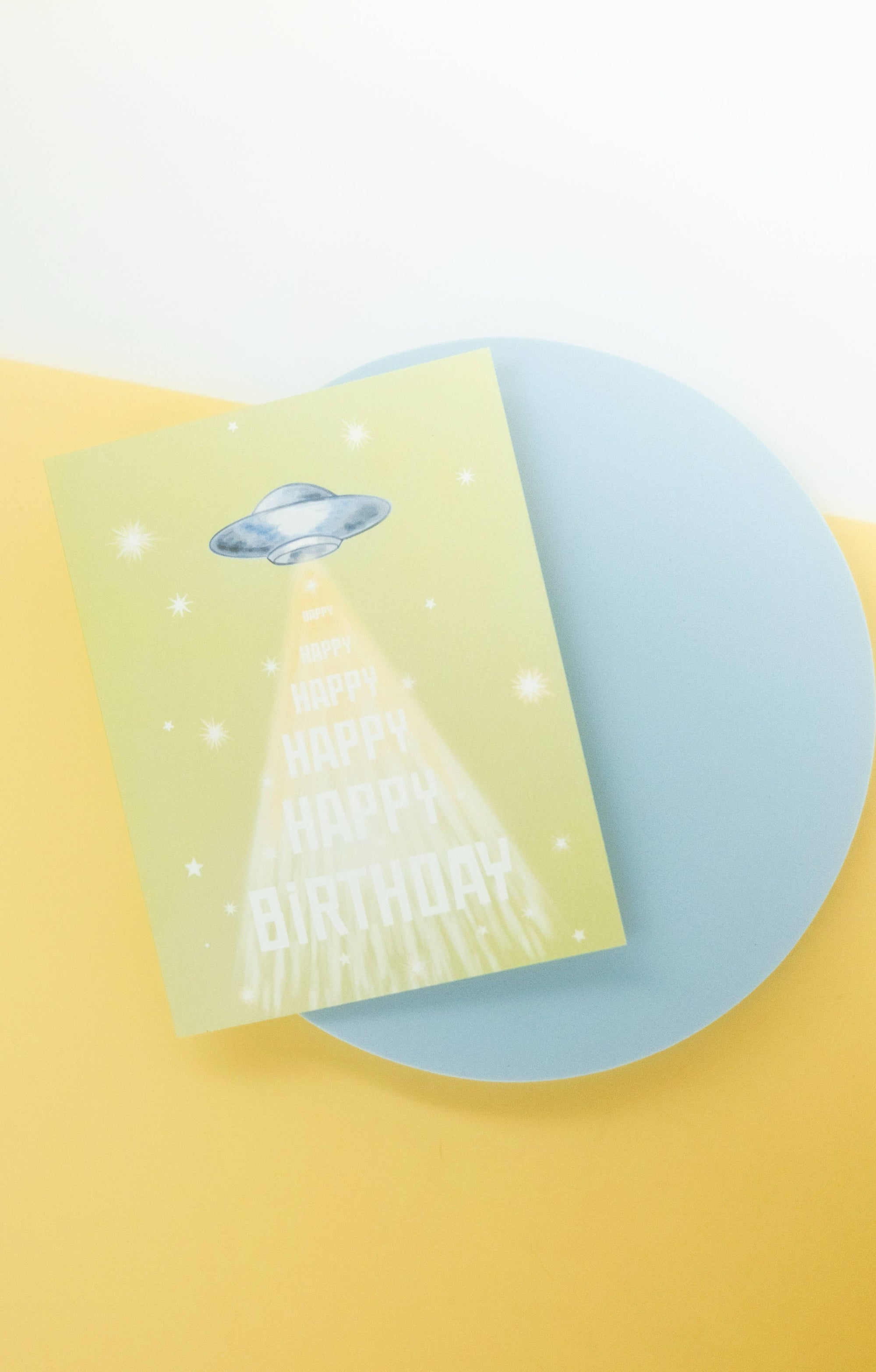 UFO Birthday Card