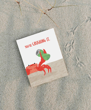 You're Crushing It Congrats Card