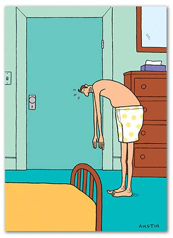 Bend Over Birthday Card