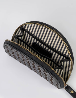 Laura Woven Leather Clutch